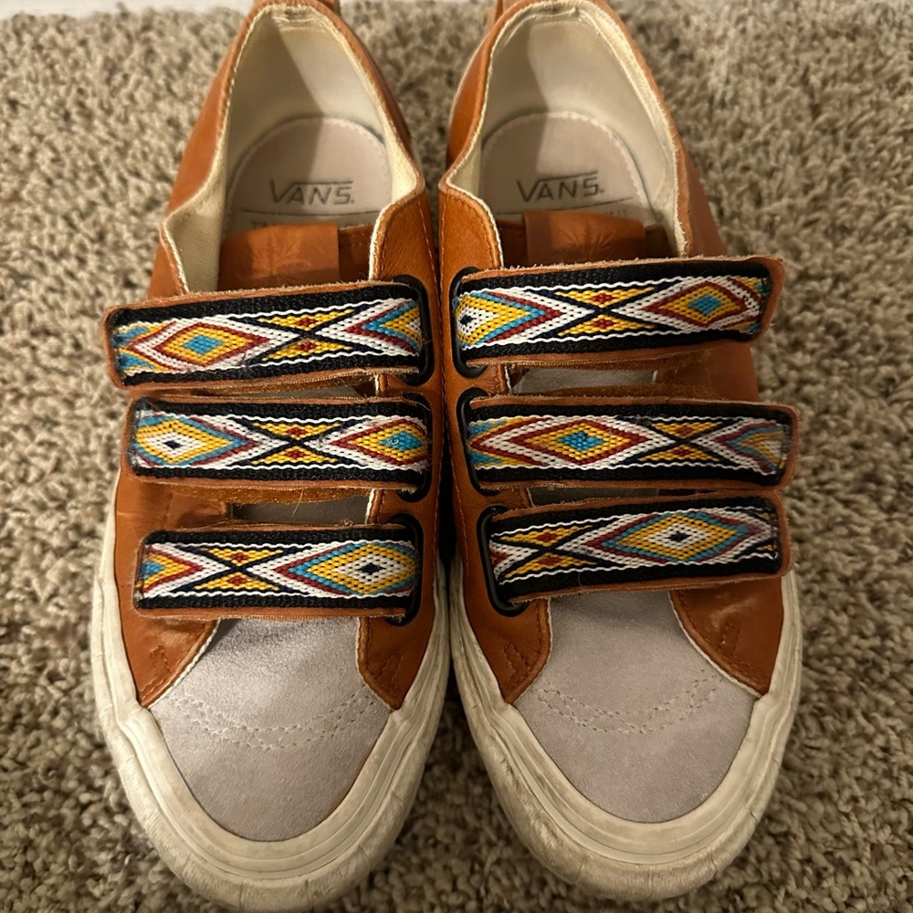 Size 6 - VANS Taka Hayashi x Authentic One Canvas Leather Brown
